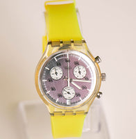 Rare 1998 vintage Swatch SCK415 cristalloïde Chronograph montre