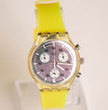 RARE 1998 Vintage Swatch SCK415 CRYSTALLOID Chronograph Watch