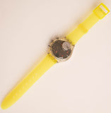 نادر 1998 خمر Swatch SCK415 البلورية Chronograph راقب