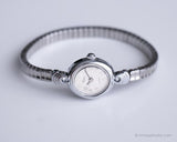 Vintage winzig Uhr für Damen | Timex Silberton Uhr