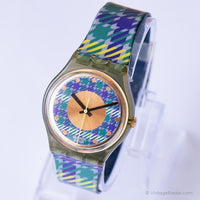 1992 Swatch GM109 Gent Tailleur montre | Hipster funky Swatch montre