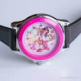 Vintage Silver-tone Disney Watch for Her | Pink Princess Wristwatch