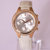 Vintage Caravelle by Bulova Chronograph Watch | Rose-gold Dress Watch