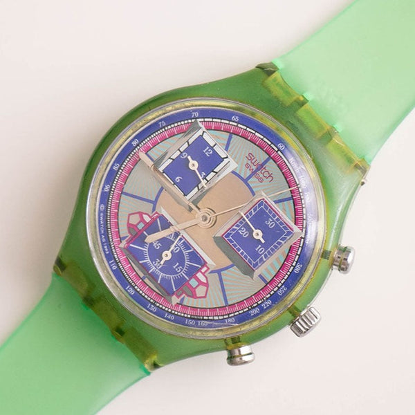 1994 خمر Swatch Chronograph ساعة إكوديكو SCN112