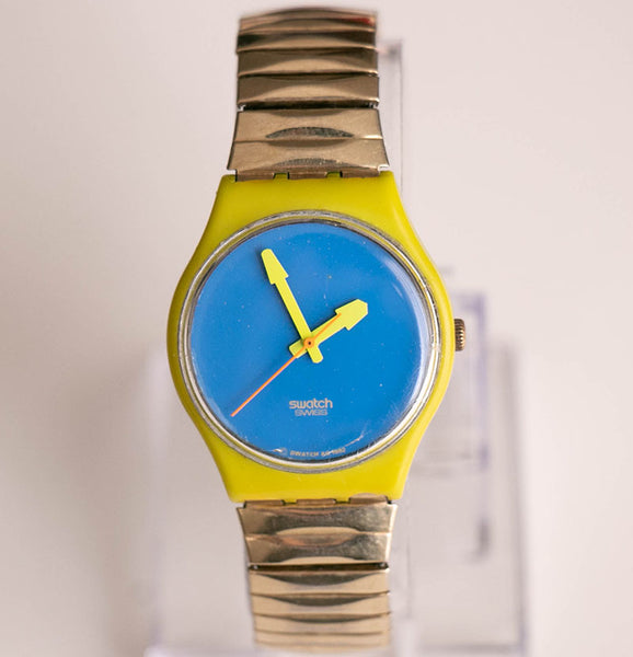 Chaise Longue GJ109 Swatch Uhr | 1992 Vintage Swatch Originale Gent