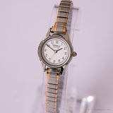 Tono plateado vintage Caravelle por Bulova reloj | Pequeño reloj para damas