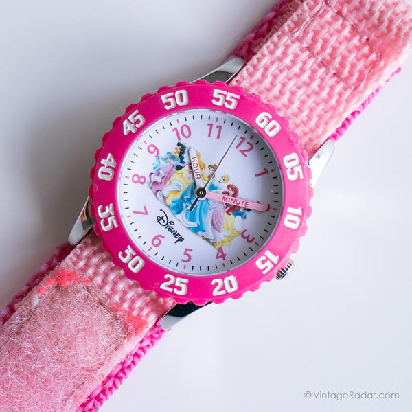 Princesa rosa vintage reloj por Disney | Reloj de pulsera retro coleccionable