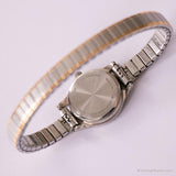 Tono d'argento vintage Caravelle di Bulova Guarda | Piccolo orologio per le donne