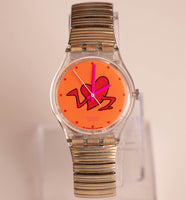 نادر Swatch GK237 قصف القلب ساعة | 1997 Swatch أصول جنت
