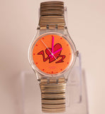 EXTRAÑO Swatch GK237 Hearting Heart reloj | 1997 Swatch Originals caballero