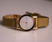 Tono d'oro minimalista Skagen Danimarca orologio per donne vintage