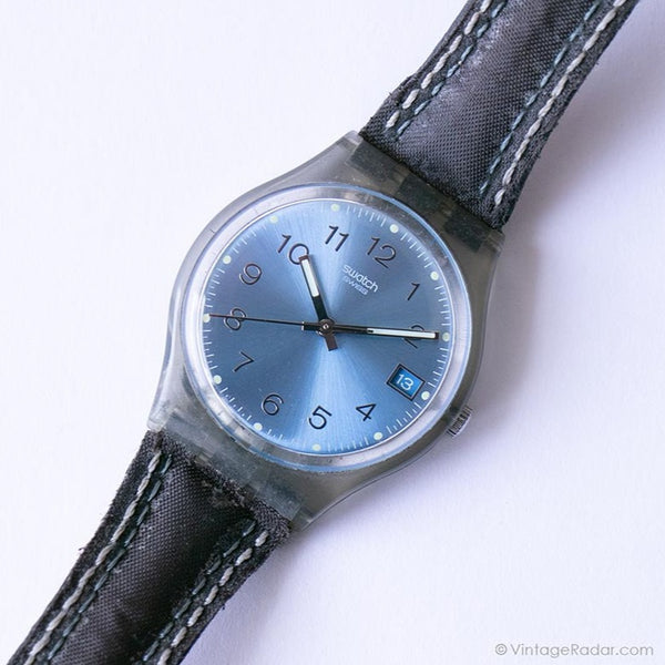 2003 Vintage Swatch GM415 BLUE CHOCO Watch Swatch Gent Originals