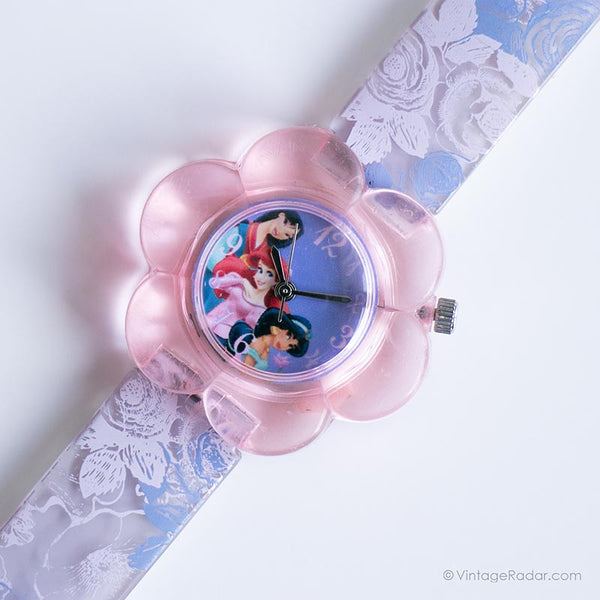 عتيقة على شكل زهرة Seiko مشاهدة | Disney Wristwatch الأميرة لها