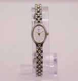 90s dos tono Seiko 1F21-5A00 RO reloj para mujeres | Extraño Seiko reloj
