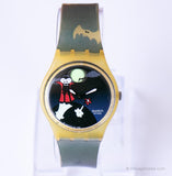 1999 Swatch GK331 Batsknight reloj | Edición especial de Halloween Swatch