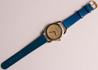Grand Anne Klein montre avec des pierres | Tone d'or vintage montre pour femme