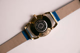 Groß Anne Klein Uhr mit Steinen | Vintage Gold-Ton Uhr für Frauen