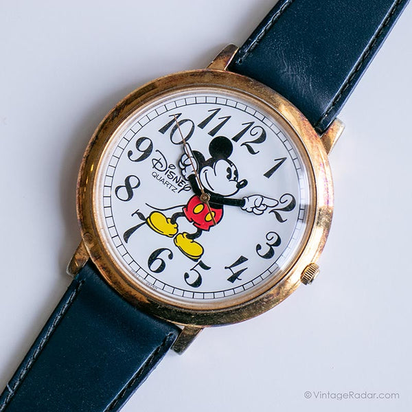 Vintage ▾ Lorus Disney Guarda | Tono d'oro Mickey Mouse Guadare