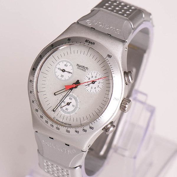 Swatch YCS1005 Time Cut Irony Chronograph Watch | 90s Swatch Irony 