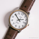 Clásico de dos tonos Timex Indiglo reloj | Antiguo Timex Cuarzo reloj