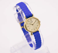 1981 Art Deco Gold Tone Seiko 2320-6180 R reloj para mujeres | 80 Seiko