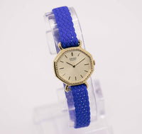 1981 Art Deco Gold Tone Seiko 2320-6180 R reloj para mujeres | 80 Seiko