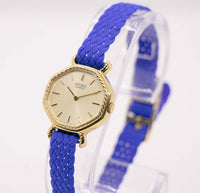 1981 Art Deco Gold Ton Seiko 2320-6180 r Uhr für Frauen | 80er Jahre Seiko