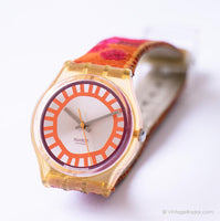 2000 Swatch GP115 couches d'amour montre | Soleil d'orange Swatch Gent-vintage