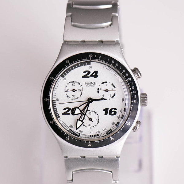 Swatch Irony YCS1006AL Straight Edge Watch | Swiss Swatch Chronograph