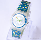 2000 Swatch GW131 TRUN DE SERRURE montre | Rare floral Swatch Gant