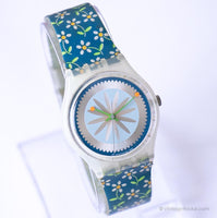 2000 Swatch GW131 TRUN DE SERRURE montre | Rare floral Swatch Gant