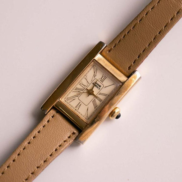 Vintage rechteckig Anne Klein II Uhr für Frauen | Winziger Quarz Uhr