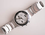 swatch Ironie YCS1006Al gerade Kante Uhr | schweizerisch swatch Chronograph