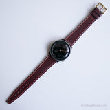 Vintage todo negro Disney reloj | Cuarzo minimalista de Japón reloj