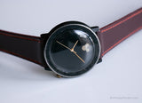 Vintage todo negro Disney reloj | Cuarzo minimalista de Japón reloj