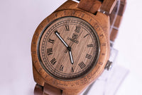 Orologio in legno Uwood per uomini | Orologio al quarzo analogico in legno minimalista