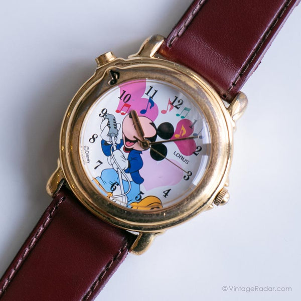 كلاسيكي Disney ساعة موسيقية من قبل Lorus | ساعة معصم نادرة قابلة للتحصيل