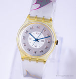 1993 Vintage Swatch GK178 CIEL Watch | Silver-Dial Swatch Gent Watch