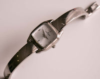 Anne Klein Silver-tone Bangle Watch | Vintage Designer Watch for Women