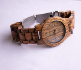 Bewell Wooden Watch for Men | Natural Wood Analog Quartz Watch
