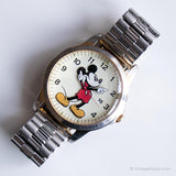 Acier inoxydable vintage Mickey Mouse montre | Seiko Disney montre
