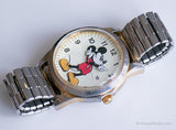 Acier inoxydable vintage Mickey Mouse montre | Seiko Disney montre