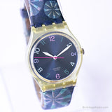 2002 Swatch GN209 FLAIRS D'ARTIFICE montre | Ultra rare Swatch Gant montre