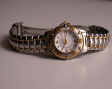 Dos tonos Anne Klein II Fecha reloj para damas | Diseñador vintage reloj