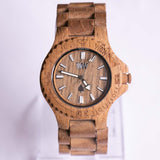 Wewood Wooden Quartz Watch for Men | Orologio da polso in legno marrone