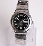 2006 swatch سخرية ygs737 ميزة الفولاذ ساعة | ساعة الاتصال السويسرية السوداء