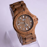 Wewood Wooden Quartz Watch for Men | Orologio da polso in legno marrone
