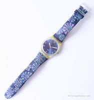 2002 Swatch GN209 FLEURS D'ARTIFICE Watch | Ultra RARE Swatch Gent Watch