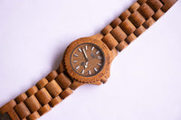 Wewood Holzquarz Uhr für Männer | Braunes Holz Armbanduhr