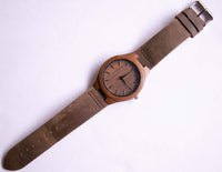 Orologio in legno minimalista per uomini | Orologio da polso analogico da 44 mm in quarzo